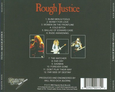TYTAN - ROUGH JUSTICE [PA] * NEW CD