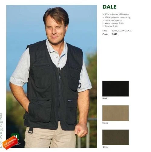 MEN'S SUMMER FISHING,HUNTING LIGHTWEIGHT BODYWARMER WAISTCOAT S-XXL