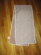 NWT Vintage Veresa by Vera Brown Ivory Striped Oblong Scarf 53" Japan