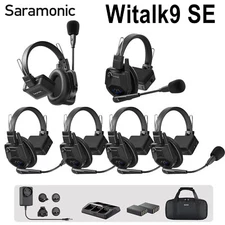 Saramonic WiTalk9 SE Full-Duplex 2.4G ENC Wireless Intercom Headset System 350m