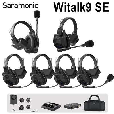 Saramonic Witalk9 SE Full-Duplex Wireless Intercom System Headset 350m 5-Person
