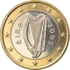 [#916625] REPUBLIKA IRLANDII, Euro, 2005, Sandyford, STGL, bimetaliczny, KM:38