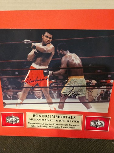 Foto a color de Muhammad Ali vs. Joe Frazier 5x7" firmada por ambos inmortales luchadores - Imagen 4 de 7