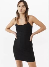 Urban Outfitters beck ponte black mini dress womens Small petite