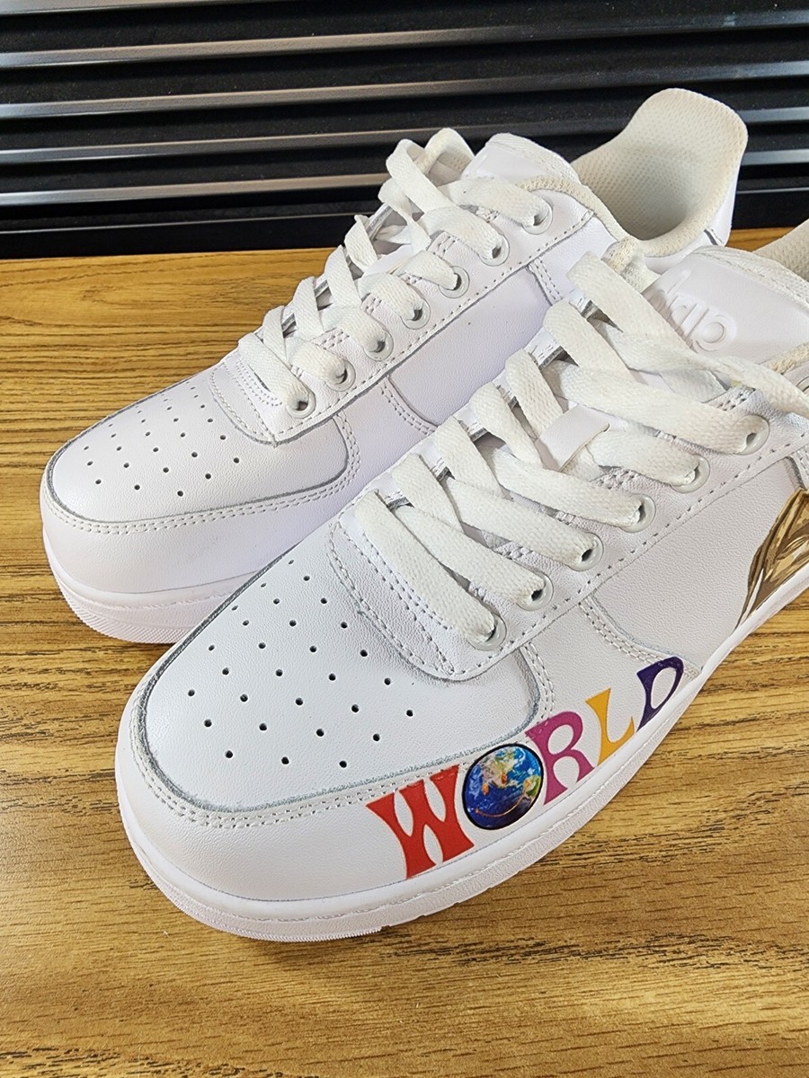 Nike Travis Scott Air Force 1 Astro World Drip Sneakers Nike Travis Scott Air Force 1 Astro World Drip Sneakers