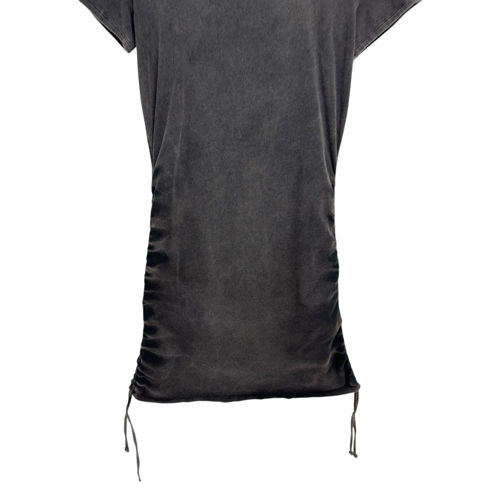 UNDERCOVER Abito ROSA Victorias Secret increspato manica corta girocollo mini maglietta taglia L