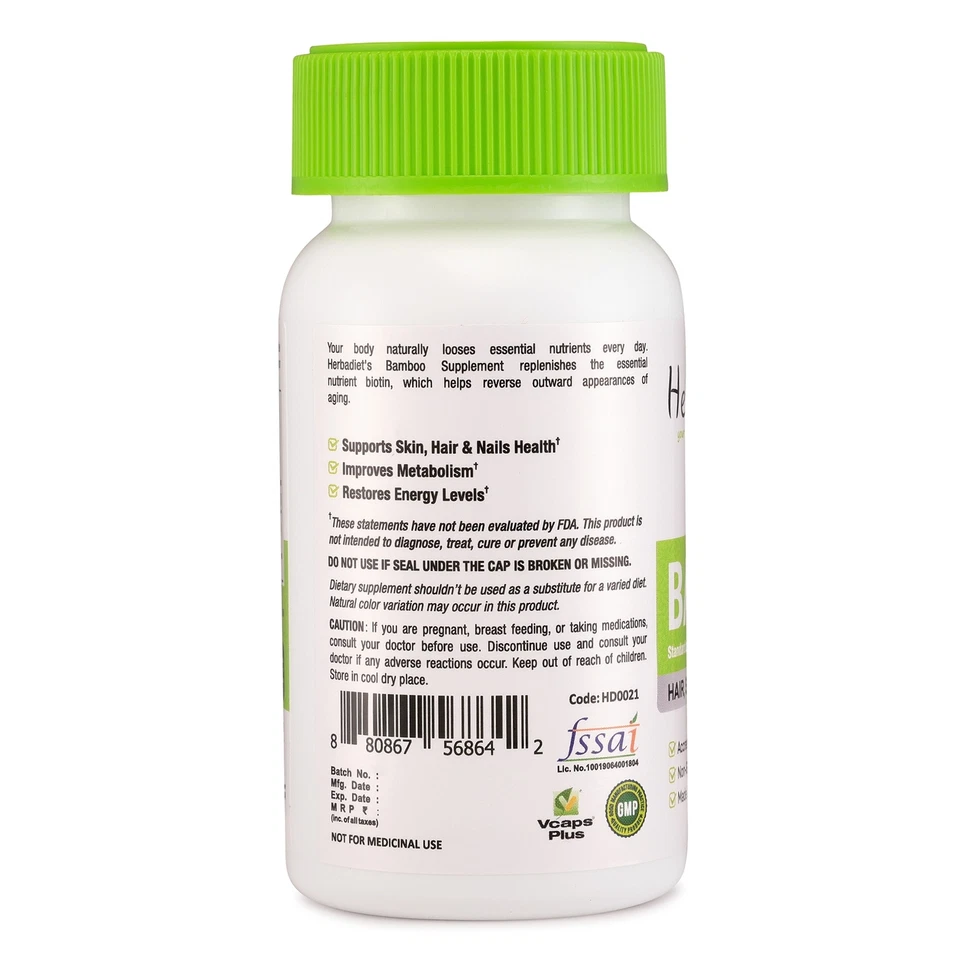 Cápsulas de sílice natural 400 mg suplemento para el crecimiento del cabello de la piel extracto de bambú 70 % EE. UU. Foto 3 de 4