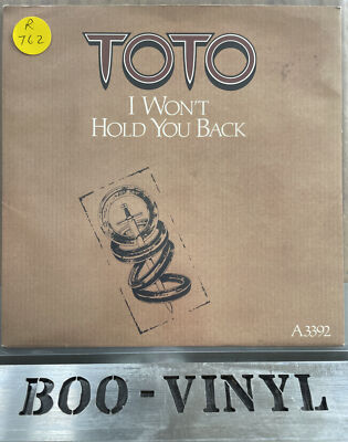 TOTO~  I WONT HOLD YOU BACK ~ RARE 7'' RECORD EX/EX