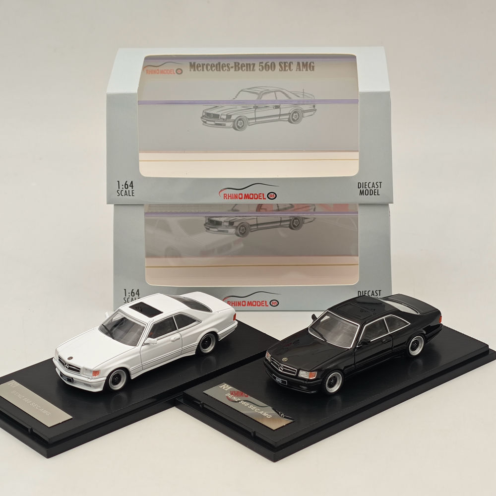 RHINO MODEL メルセデスベンツ BENZ560AMG ミニカー1/64 RHINO MODEL 1/64 RM Mercedes-Benz 560 SEC AMG Diecast Toy Car