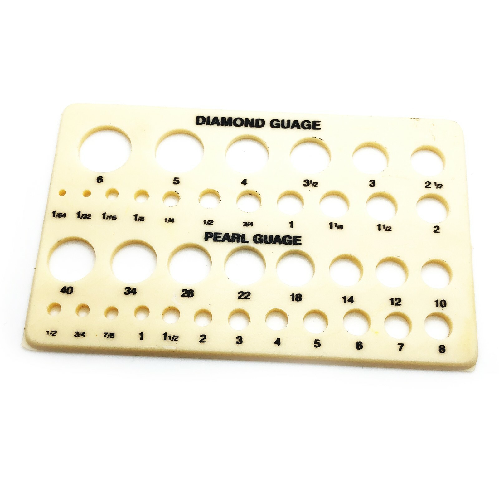 Pearl Diamond Measuring Gauge Plastic Jewelry Tool eBay