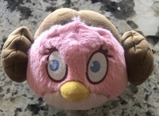 Angry Birds Star Wars Princess Leah Bird 10-12" Plush Stuffed Animal Pillow.