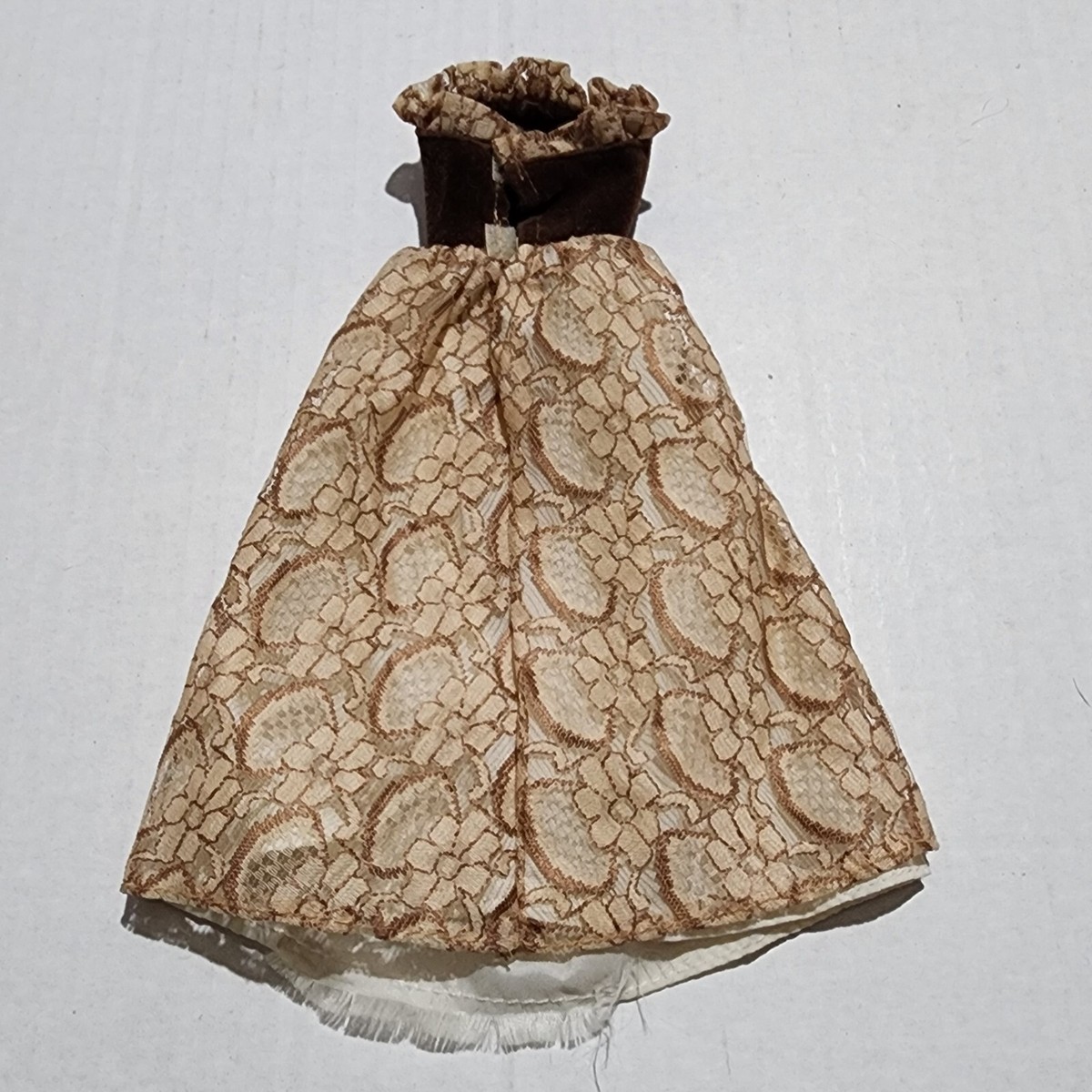 Barbie Doll Clothes Brown Dress