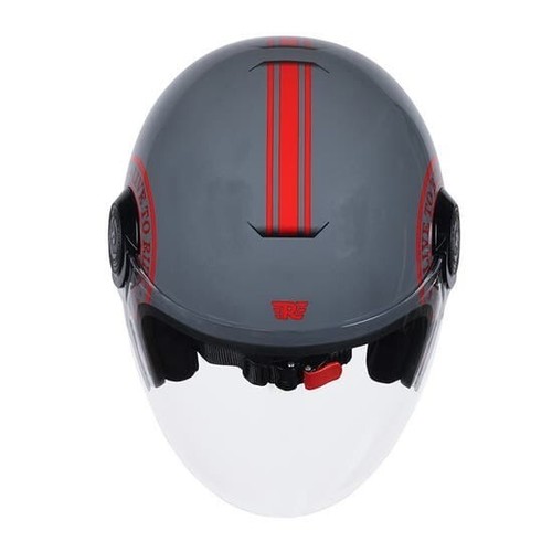 ROYAL ENFIELD COPTER CROSS PATTERN OPEN FACE HALMET WITH VISOR - Picture 12 of 18