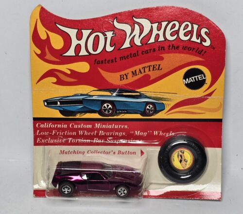 Vintage Hot Wheels Redline 1971 AMX 2 Magenta Unpunched Sealed
