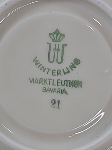 Vintage Mitterteich Graziella Bavaria Footed Cup & Saucer Set 🔥GOLD Rim 1930s - Picture 11 of 21