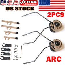 ARC Helmet Rail Adapter Brown For Peltor Comtac Sordin Howard Leight Headset HOT
