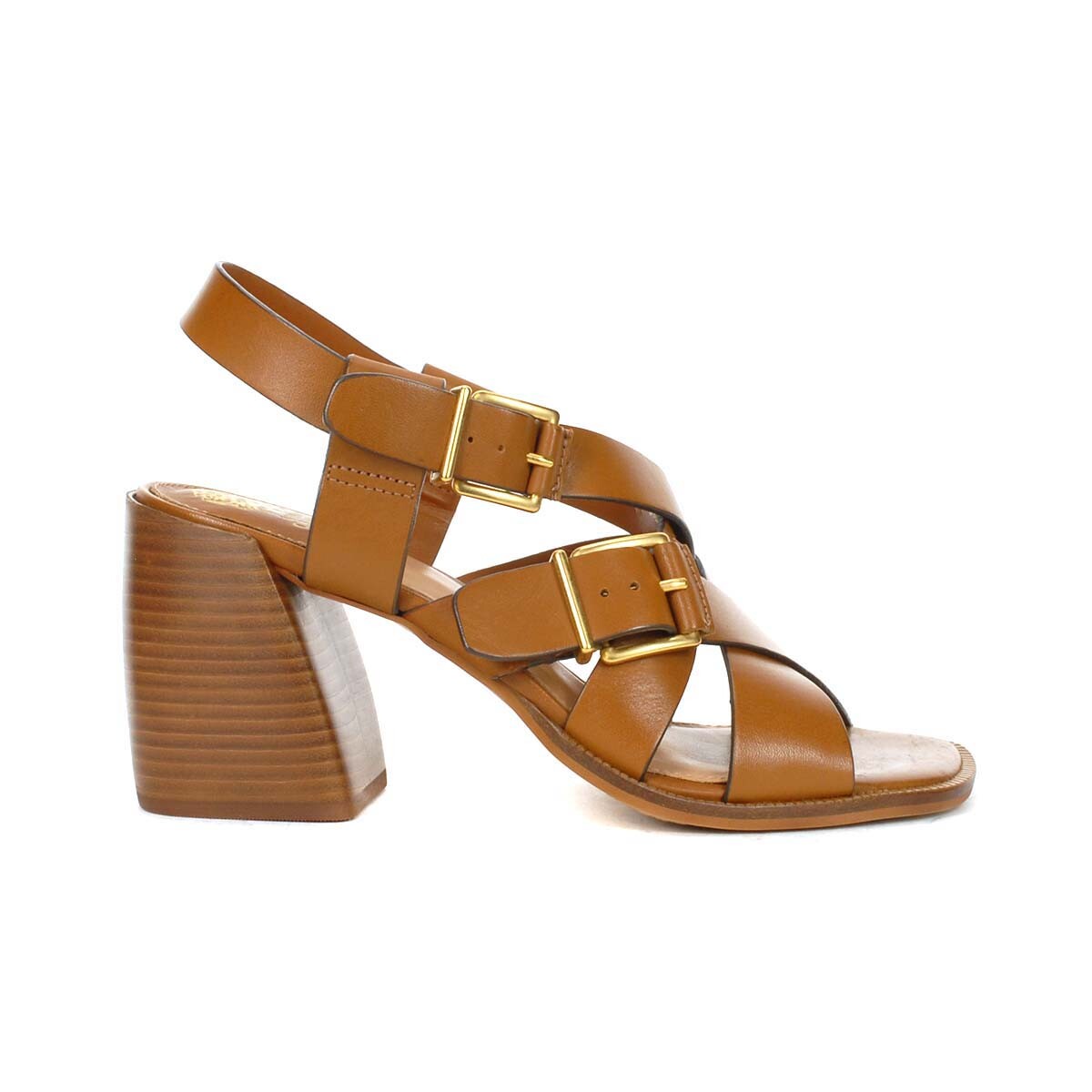 Vince Camuto Penina Golden Walnut Heeled Sandals | eBay