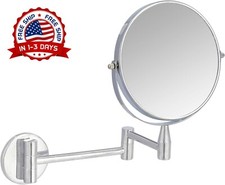 Espejo De Pared Cosmo Con Brazo Plegable, Cromado , Ampliaci n 1X/5X NUEVO US