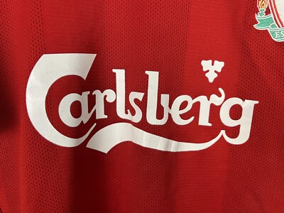 Maillot Liverpool 2008-2010 Domicile – Taille S, N°8 Gerrard, état Correct