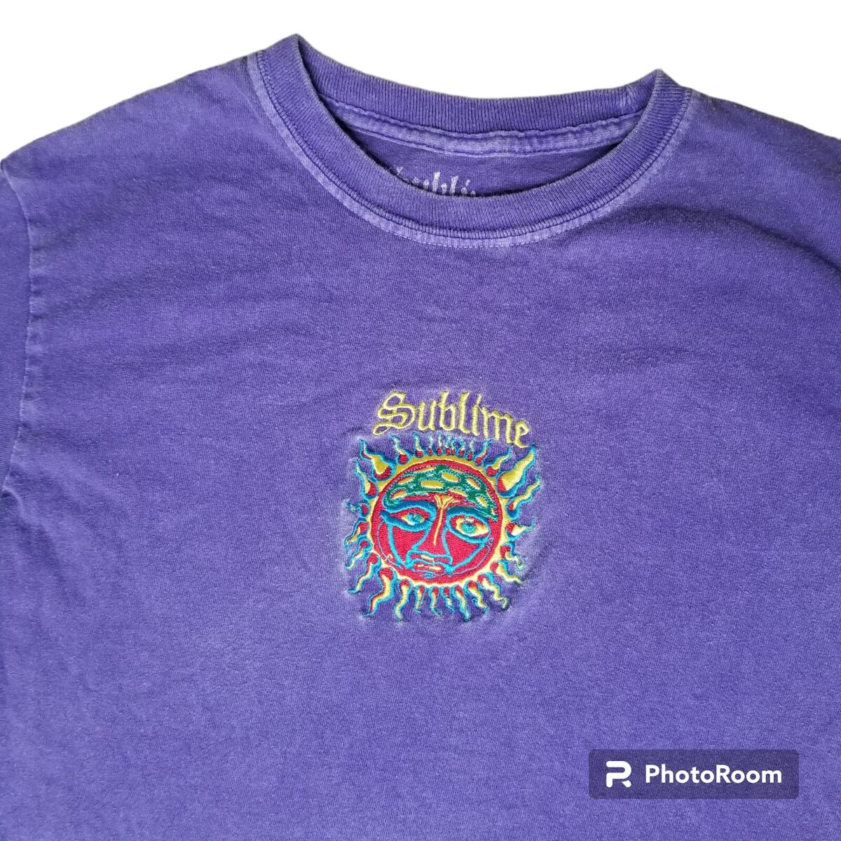 Sublime Embroidered Vintage Look Purple Long Sleeve T shirt Sublime Embroidered Vintage Look Purple Long Sleeve T shirt