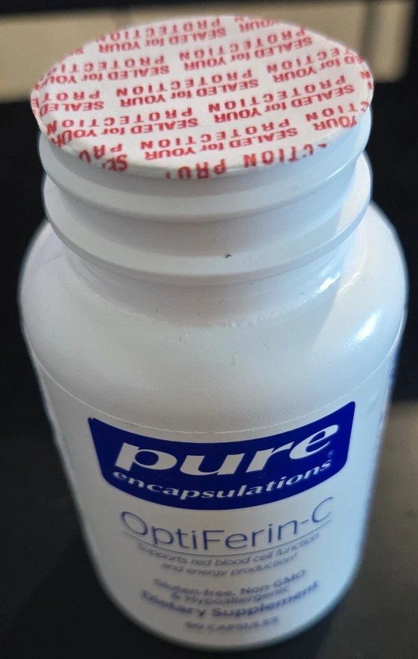 Pure Encapsulations OptiFerin-C Soporte de Absorción de Hierro 60 Cápsulas Exp 02-2026 Foto 4 de 4