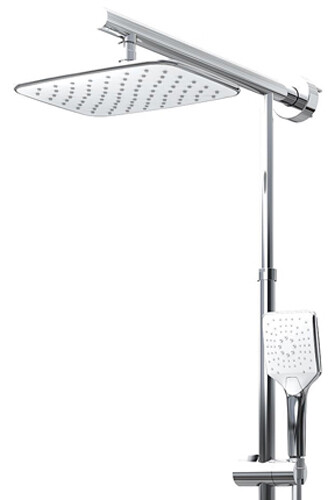 Schulte D96364 DuschMaster Rain Regendusche Duschsystem Nachrüstung chrom/weiß - Bild 2 von 2
