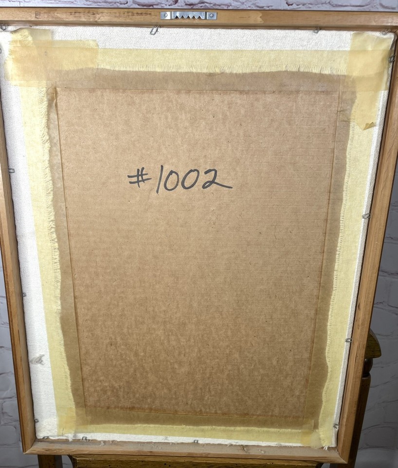 Crewel Embroidery Framed Flower Bouquet 70’s Yarn Needle Work Framed