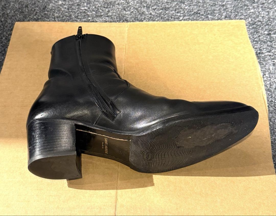 Stivali Saint Laurent Wyatt 60 pelle uomo US8 5 taglia 41 tacco alto