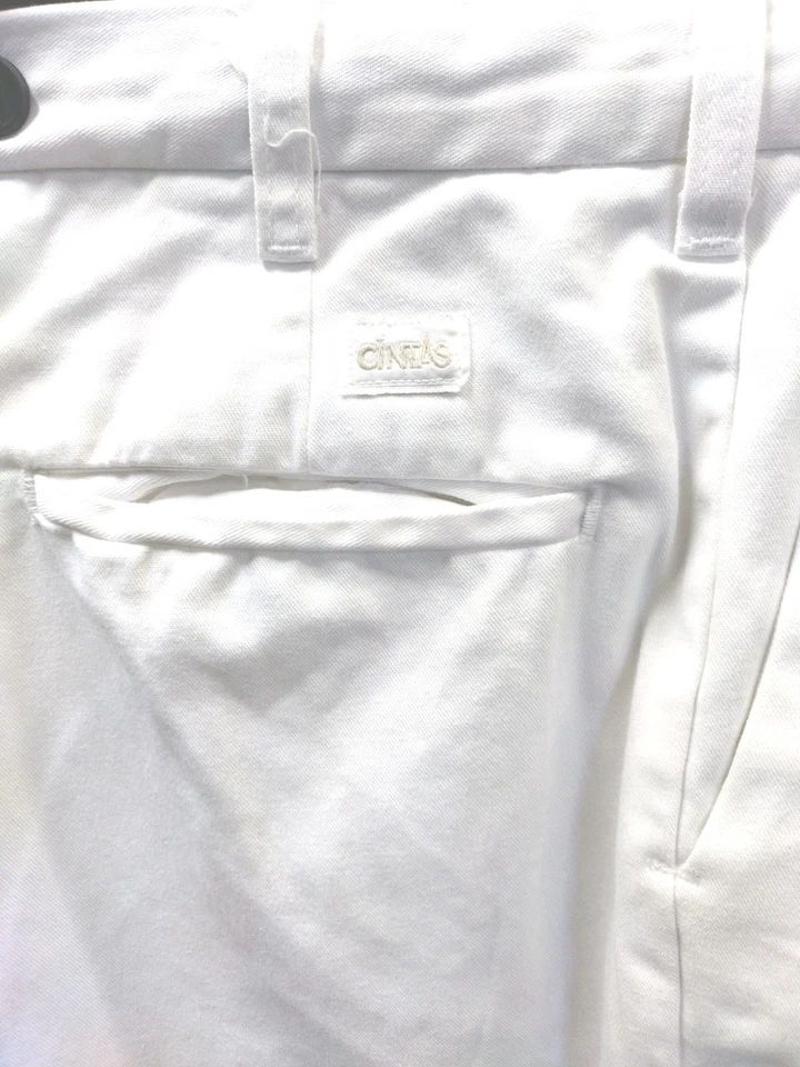 4 pares de pantalones de trabajo Cintas 34x30 para hombre blancos ¡EXCELENTE ESTADO! Foto 2 de 4