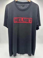 Helmet band Logo basic black Remake T shirt Retro tee Classic tee S-5XL