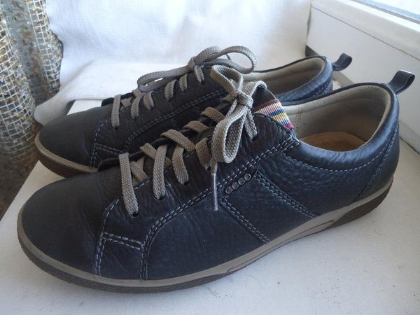 Women Ecco Heels Black Leather 38 #3S4U