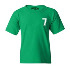7 Seven Pocket Varsity Number Kids T-Shirt Funny Number Meme Shirt