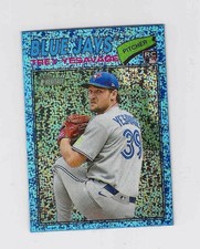 2026 Topps Heritage Trey Yesavage RC Chrome Blue Sparkle Parallel #245