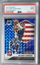 2020-21 Panini Mosaic - National Pride Anthony Edwards #252 Blue Mosaic /99