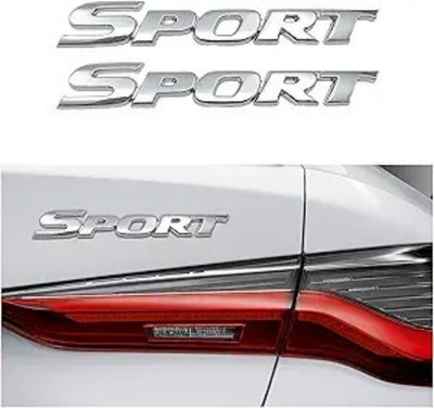 Sport Edition 3D Metal Emblem Badge, 2PCS Car Decal for Fender B Color: Silver
