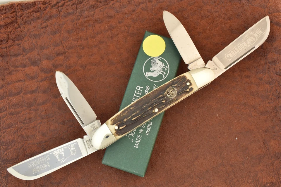 CUCHILLO DE CONGRESO JUMBO CIERVO SOLINGEN ALEMANIA CUBIERTOS BERTRAM GALLINA Y GALLO (25826) Foto 4 de 4