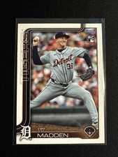 Ty Madden Rookie RC 2025 Topps Series 2 Baseball Card #483 Detroit Tigers. rookie card picture