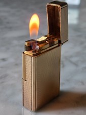 S.T. Dupont Ligne 1 GM Oro 20µ Grain d’Orge Ref. 14201 – Funzionante – Scatola