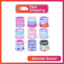 54Pcs Hair Ties for Girls and Women, Nylon Hair Elastics Hair Bands Ponytail Hol