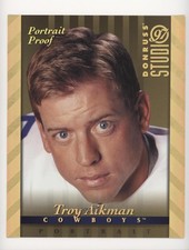 1997 Donruss Studio 8x10 Gold Portrait Proof 644/1000 Troy Aikman #1 HOF s5j