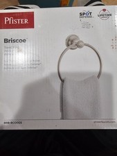 Pfister Briscoe Wall Mounted Towel Ring Spot Defense Brushed Nickel BRB-BCO0GS