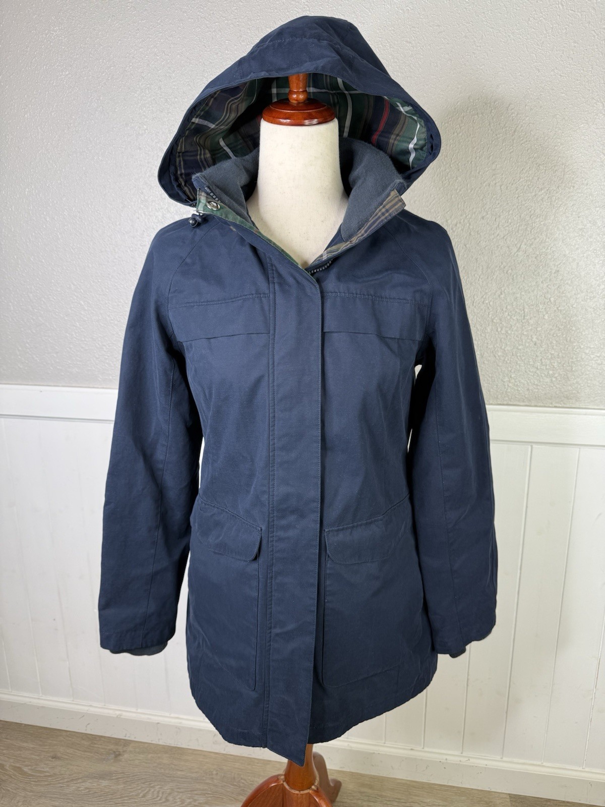 Pendleton Rain Jacket Womens Small Navy Plaid Lin… - image 2