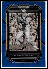 2023 Panini Select Draft Picks #85 Roger Staubach Blue Wave Prizm
