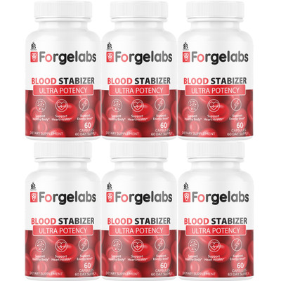 Forge Labs Blood Stabilizer Blood Support Maximum Strength Official- 6 Bottles