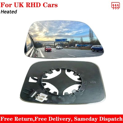 For Fiat Qubo 2008-2025 Heated Wing Mirror Glass Left Passenger Side