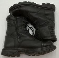 Thorogood 834-6888 Men's 8" Leather Side Zip Tactical Jump Boots Black Sz 10.5W