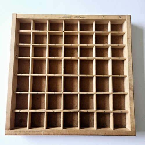 Wood Printers Tray Trinket Tray Shelf Curio Miniature Display Wooden