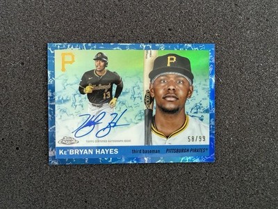 2025 Topps Chrome Platinum Ke'Bryan Hayes Toile Blue/White /99! Auto #CPA-KH