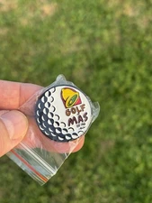Taco Bell Golf Ball Hat Pin RARE Decades 80s 90s 2000s Live Mas Ball Marker