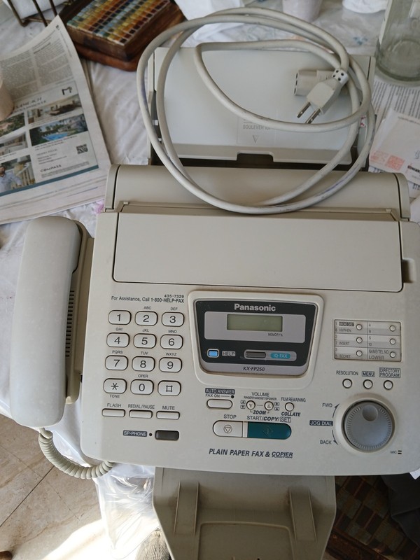 Panasonic KX-FP250 Fax Machine Plain Paper Copier Telephone Tested Excellent